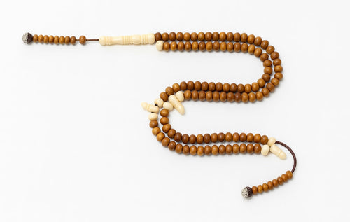 مسبحة الكوك الفريد المطعم بالعظم ٨ مل - مسبحة التراث - ١٠٠ حبة DHIKR