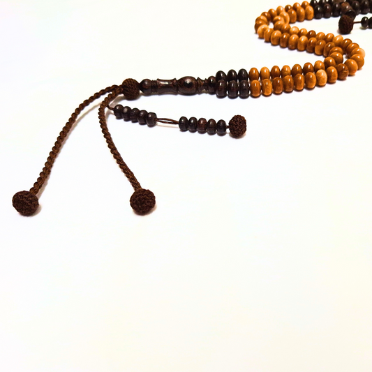 مسبحة الكوك الفريد المطعم بالفنجي ١٠ مل - مسبحة التراث - ١٠٠ حبة - DHIKR