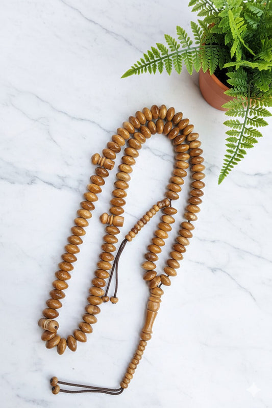 مسبحة خشب الكوك الطبيعي - مسبحة الأصالة - ١٠٠ حبة DHIKR