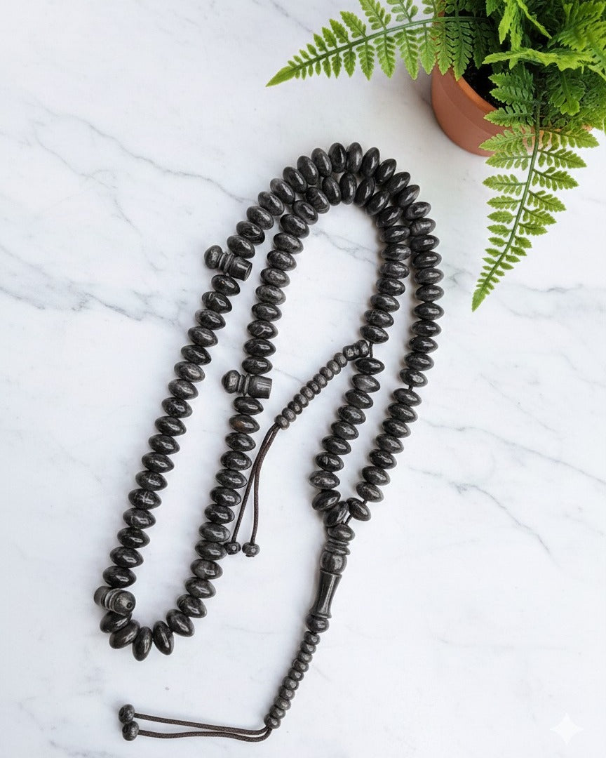 مسبحة خشب الكوك الأسود - مسبحة الأصالة - ١٠٠ حبة DHIKR