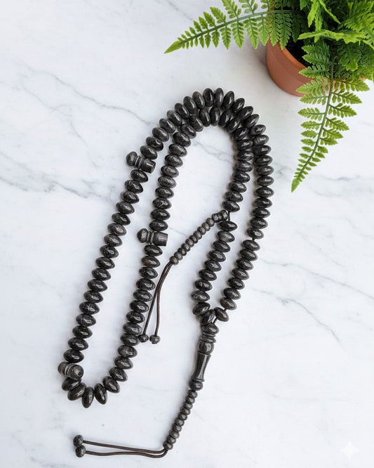 مسبحة خشب الكوك الأسود - مسبحة الأصالة - ١٠٠ حبة DHIKR