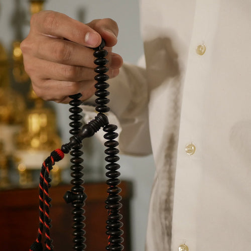 مسبحة الابانوس الفريد  - مسبحة الأمير - ١٠٠ حبة DHIKR