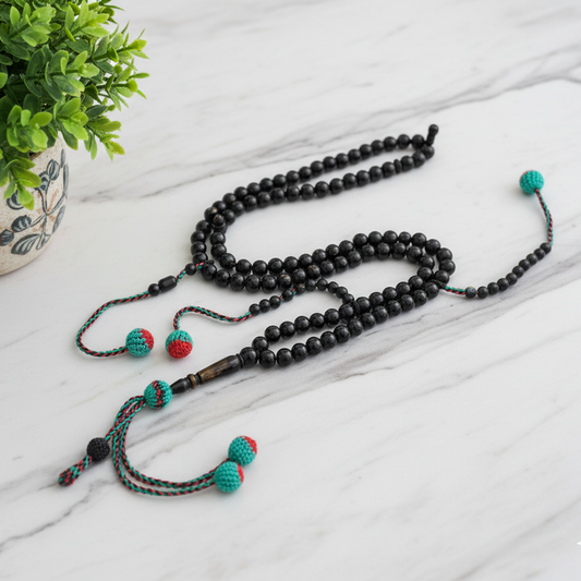 مسبحة حجر اليسر الطبيعي - مسبحة الأعماق - ١٠٠ حبة DHIKR