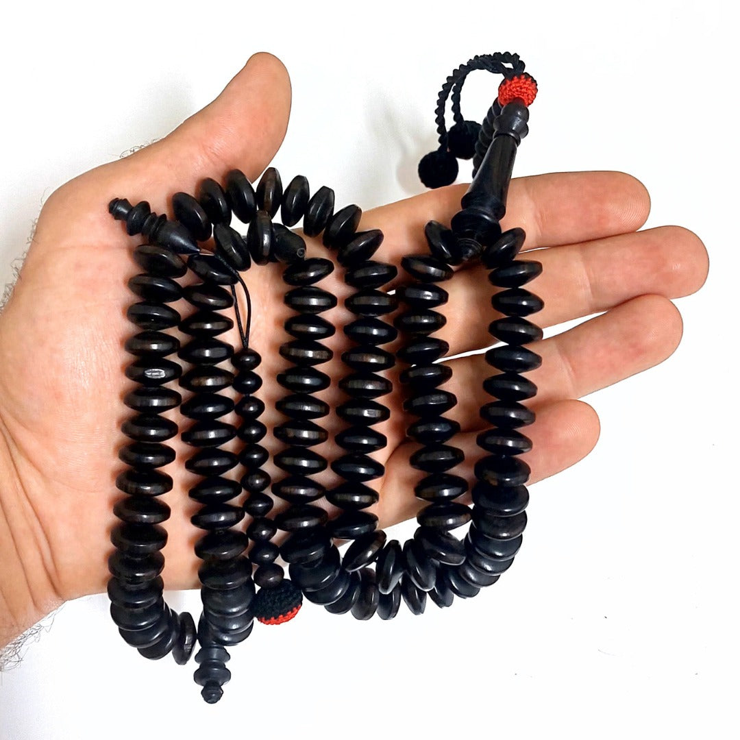 مسبحة الابانوس الفريد  - مسبحة الأمير - ١٠٠ حبة DHIKR