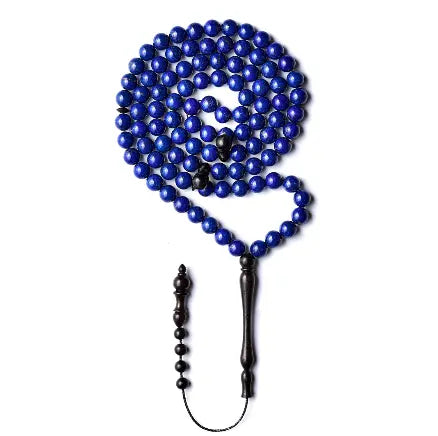 مسبحة حجر اللازورد (اللابيس) - مسبحة العزة - ٩٩ خرزة DHIKR
